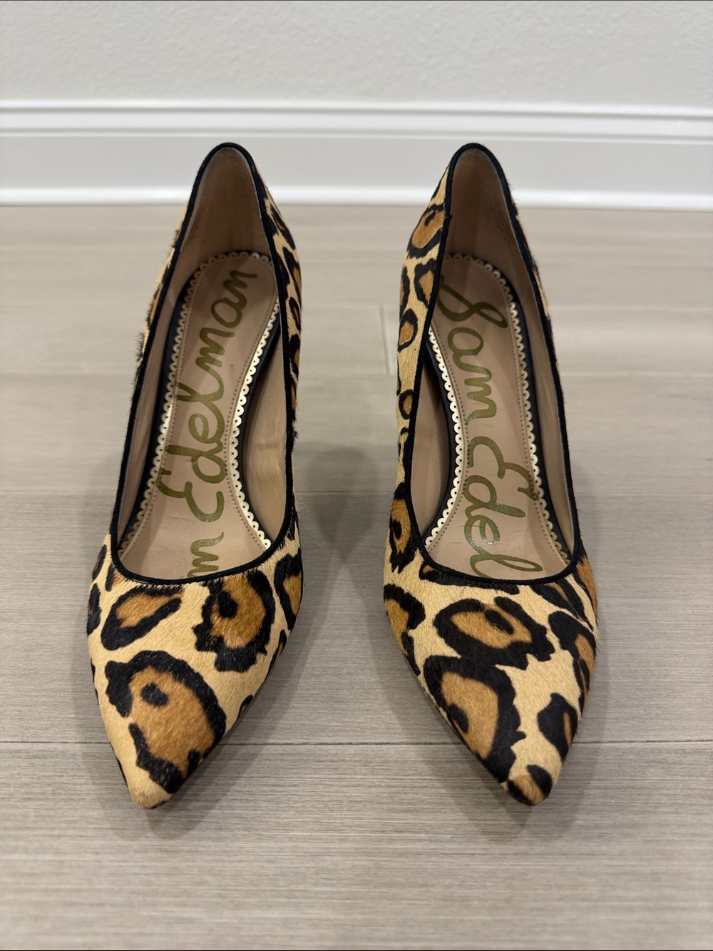 Sam Edelman Leopard-Print Pointed 3 inch heel - size 7.5 - Great shape!